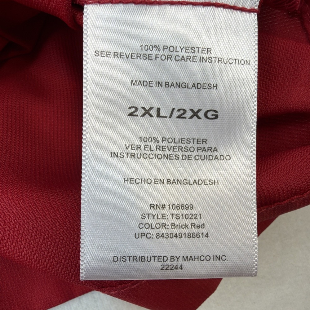 Habit Men's Fishing Shirt 2XL Brick Red Short Sleeve Vented UPF 40 Button Up - Picture 6 of 10